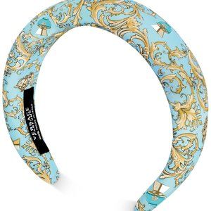 Versace Parfums Dylan Turquoise Headband Light Blue Gold New in package RARE